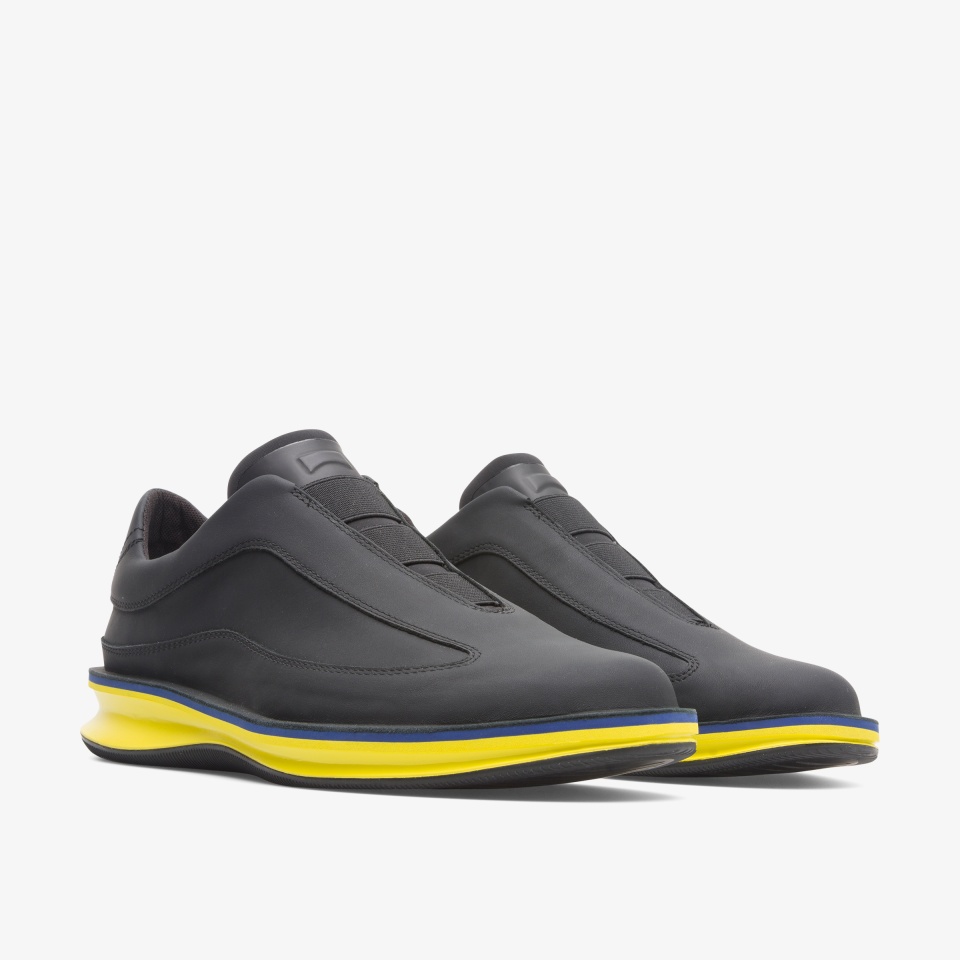 Tenis Camper Rolling Hombre - Negras/Amarillo | Camper Online + 7534QTWOL